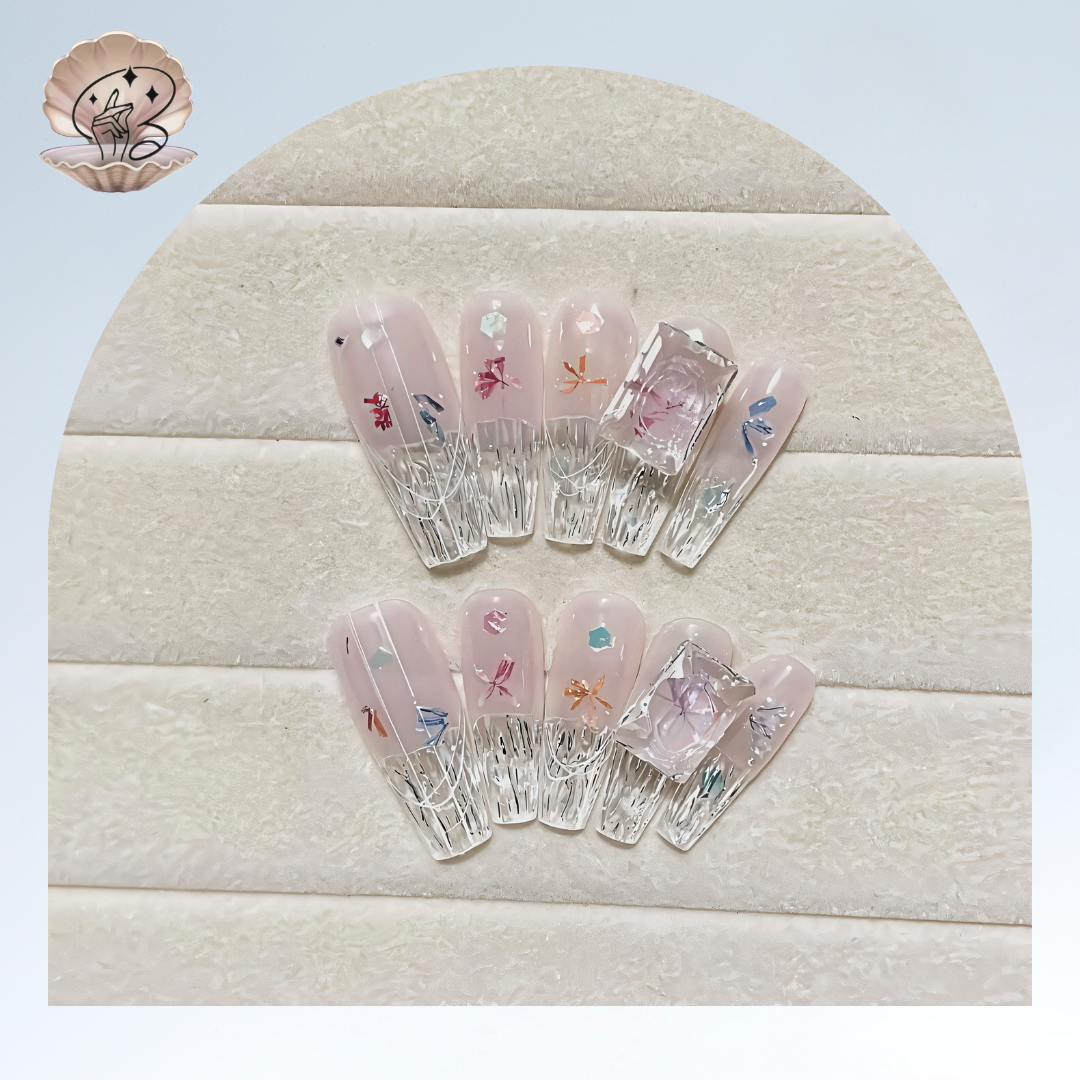 Custom Design No.1 Press On Nails | Ins Nails | Pretty Nails | fake Nails | Salon Quality Nails