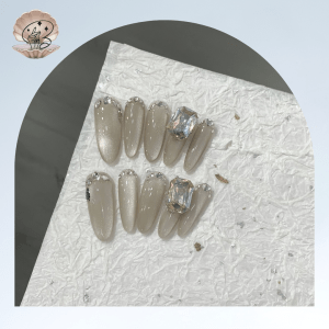 No.41 SEA NAILS   Nail Art Luxury designer  Handmade Press On Nails Set Ins Nails | Pretty Nails | fake Nails | Salon Quality Nails