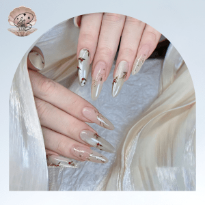 No.17 Sea nails Luxury Handmade Press On Nails Set Ins Nails | Pretty Nails | fake Nails | Salon Quality Nails