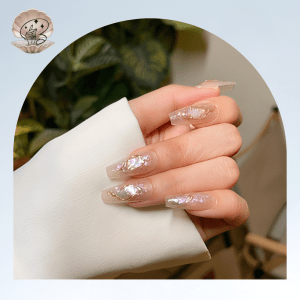 No.12 Sea nails Luxury Handmade Press On Nails Set Ins Nails | Pretty Nails | fake Nails | Salon Quality Nails