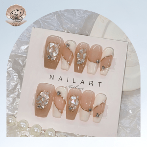 No.11 Sea nails Luxury Handmade Press On Nails Set Ins Nails | Pretty Nails | fake Nails | Salon Quality Nails