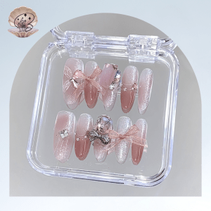 No.14  Sea nails Luxury Handmade Press On Nails Set Ins Nails | Pretty Nails | fake Nails | Salon Quality Nails