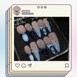 No.44  Nail Art Luxury designer 3D flower  Handmade Press On Nails Set Ins Nails | Pretty Nails | fake Nails | Salon Quality Nails