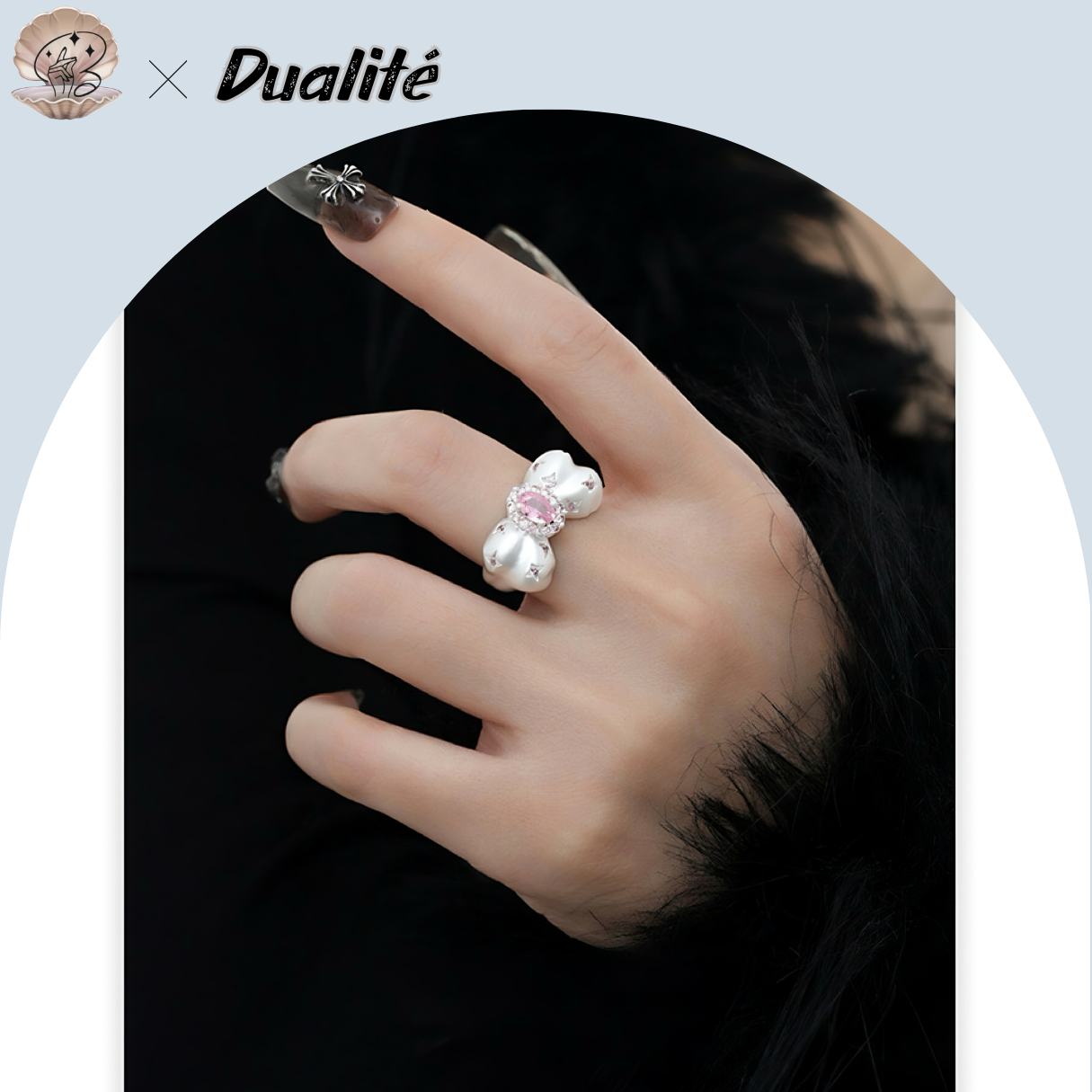 Rosy Dreams Bow Ring - Image 2