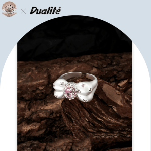 Rosy Dreams Bow Ring