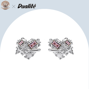 925 Silver Heart Initial Earrings