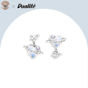 Blue Ombre Heart Earrings