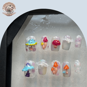 No.74 SEA Nail Handmade Press On Nails Set