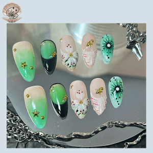 No.89 SEA Nail Handmade Press On Nails Set