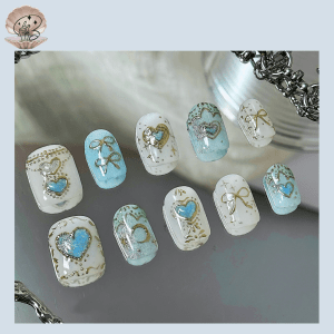 No.98 SEA Nail Handmade Press On Nails Set
