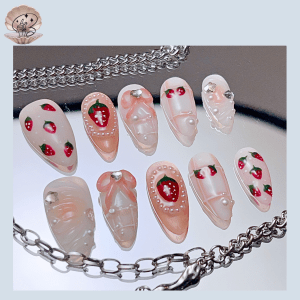 No.125 SEA Nail Handmade Press On Nails Set