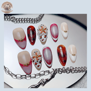 No.123 SEA Nail Handmade Press On Nails Set