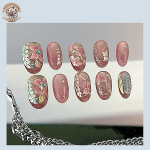 No.132 SEA Nail Handmade Press On Nails Set