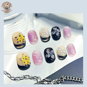 No.135 SEA Nail Handmade Press On Nails Set
