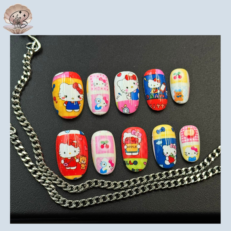 No.152 SEA Nail Handmade Press On Nails Set