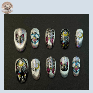 No.143 SEA Nail Handmade Press On Nails Set